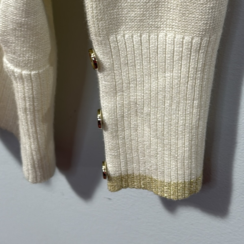 NWT Retrology Cream with Gold Polka Dots Turtleneck Sweater in Size 2X - Picture 5 of 10